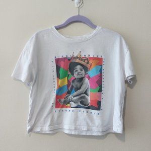 The Notorious Big Biggie Smalls Baby King Crown Crop Rainbow Center Graphic